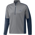 Mens Colour Block Quarter Zip Golf Pullover grey-crew-navy-hg8831